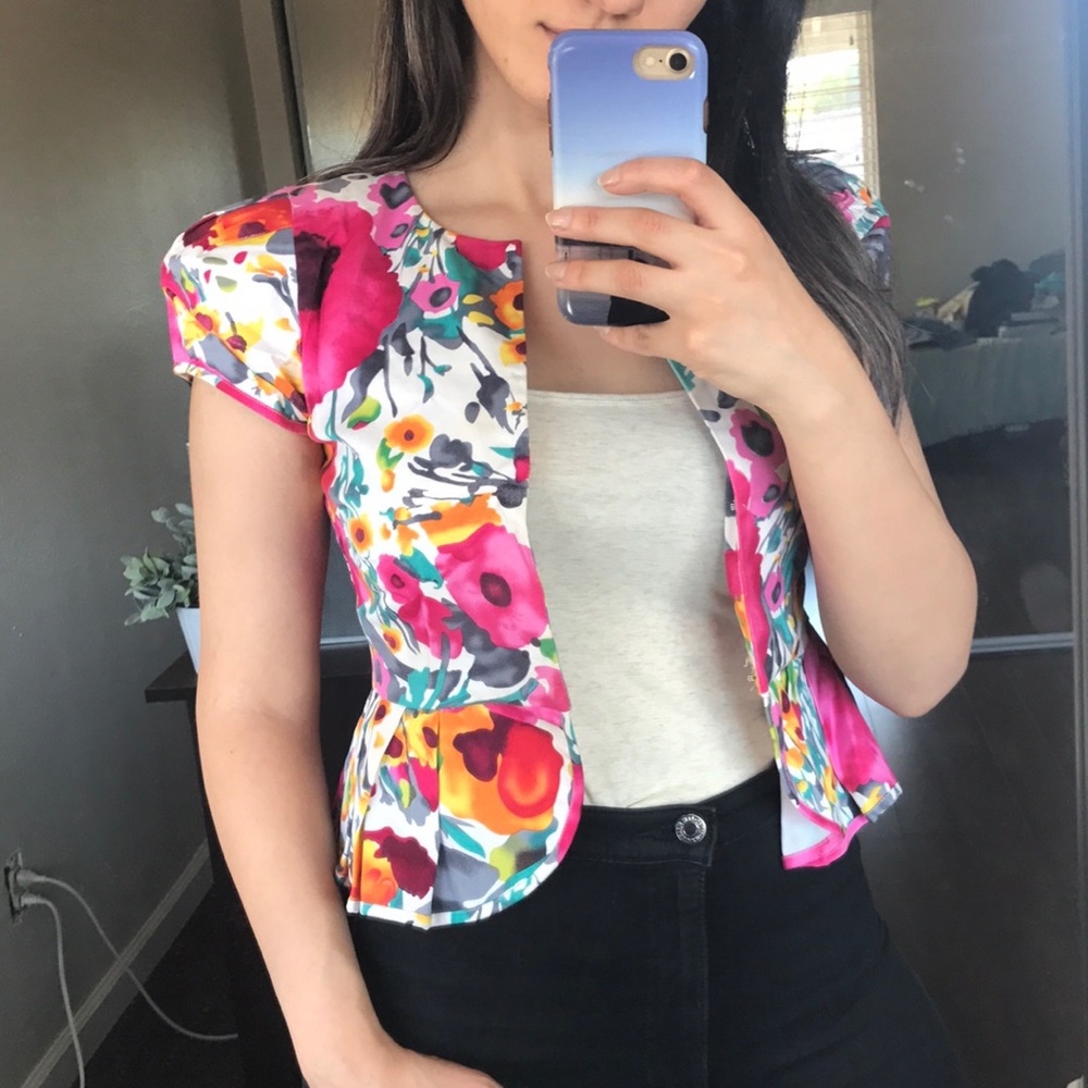 Floral mini jacket - Picture 1 of 7